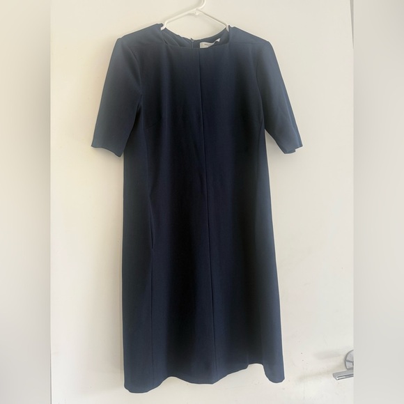 MM Lafleur Blue Short Sleeve A Line Square Neck Size 10 - Picture 1 of 4